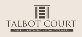 Maeth Cartref Preswyl Talbot Court - gofal amynedd dealltwriath